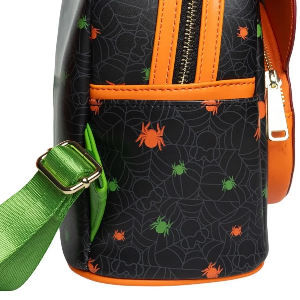 Loungefly Disney Glow in the Dark Pumpkin Minnie Mouse Mini Backpack - Picture 5 of 5